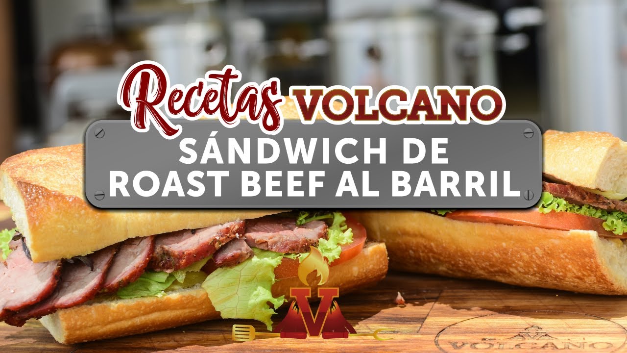🥪Sándwich de Roast Beef al Barril con 🌋 Volcano Asadores 🔥