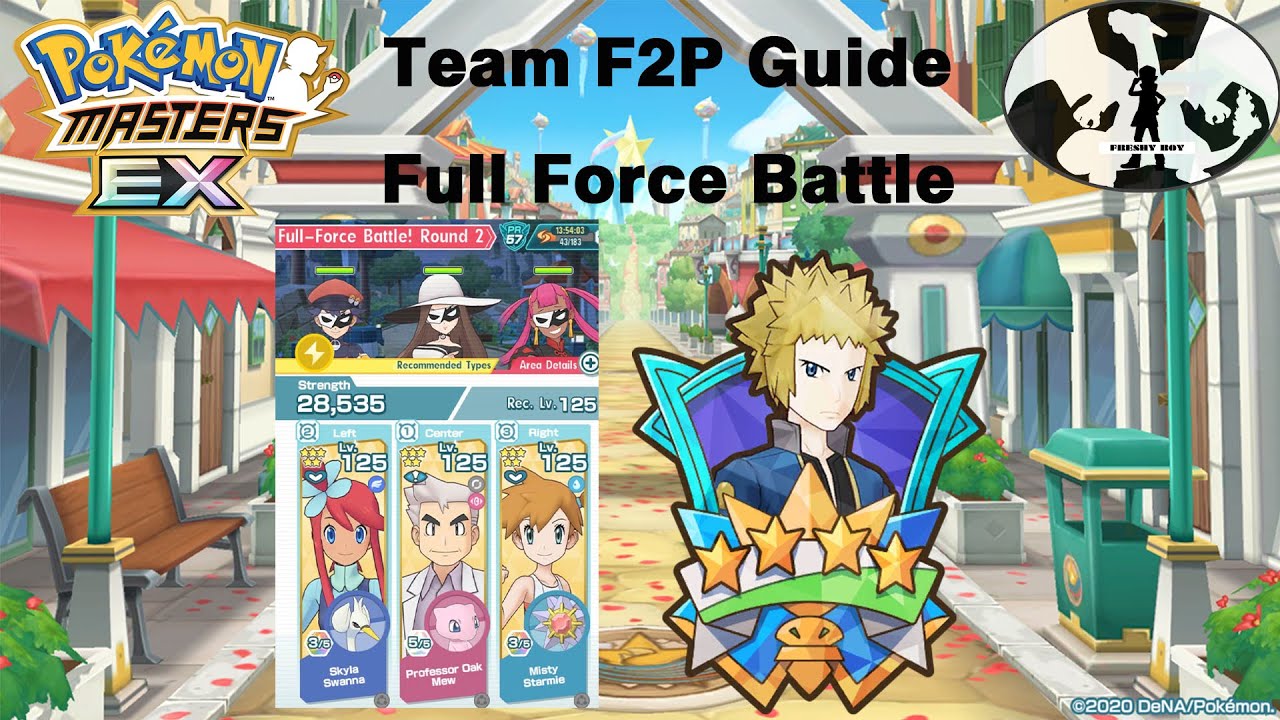 Friendly F2P VS Full Force Battle! Round 2 (3v9)! Pokemon Masters EX