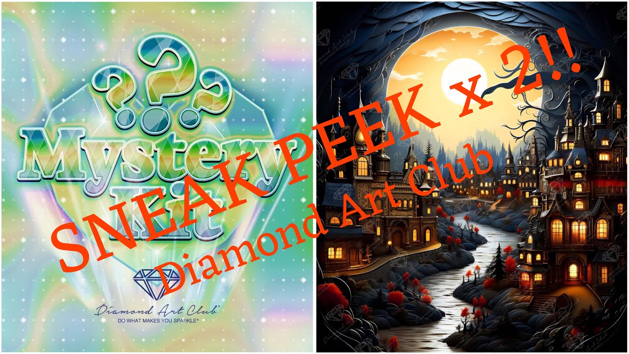 SNEAK PEEK x2!! Mystery Kit-Halloween and Town of Halloween by Diamond Art Club