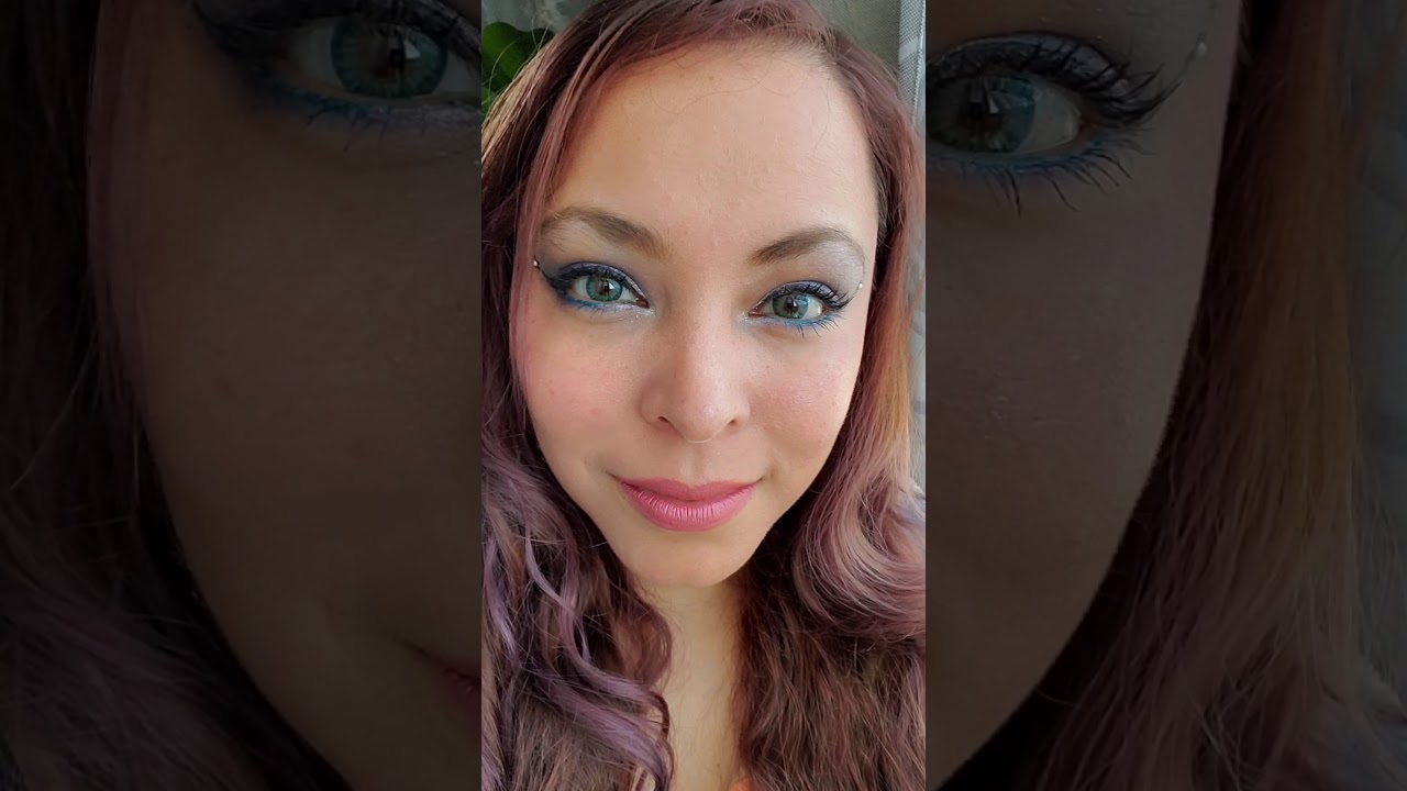 Trying Air Optix Color Contacts (Sterling Gray and Turquoise)