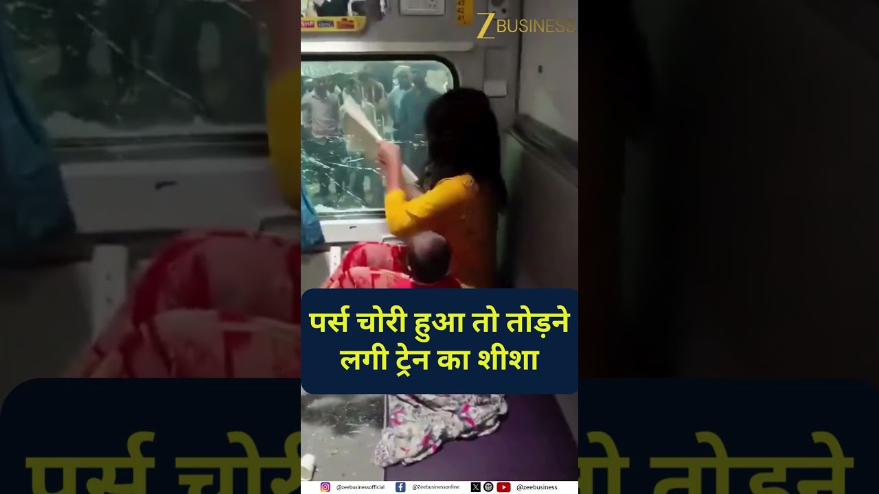 Woman Breaks Train Window After Her Purse Gets Stolen! | Viral Video
