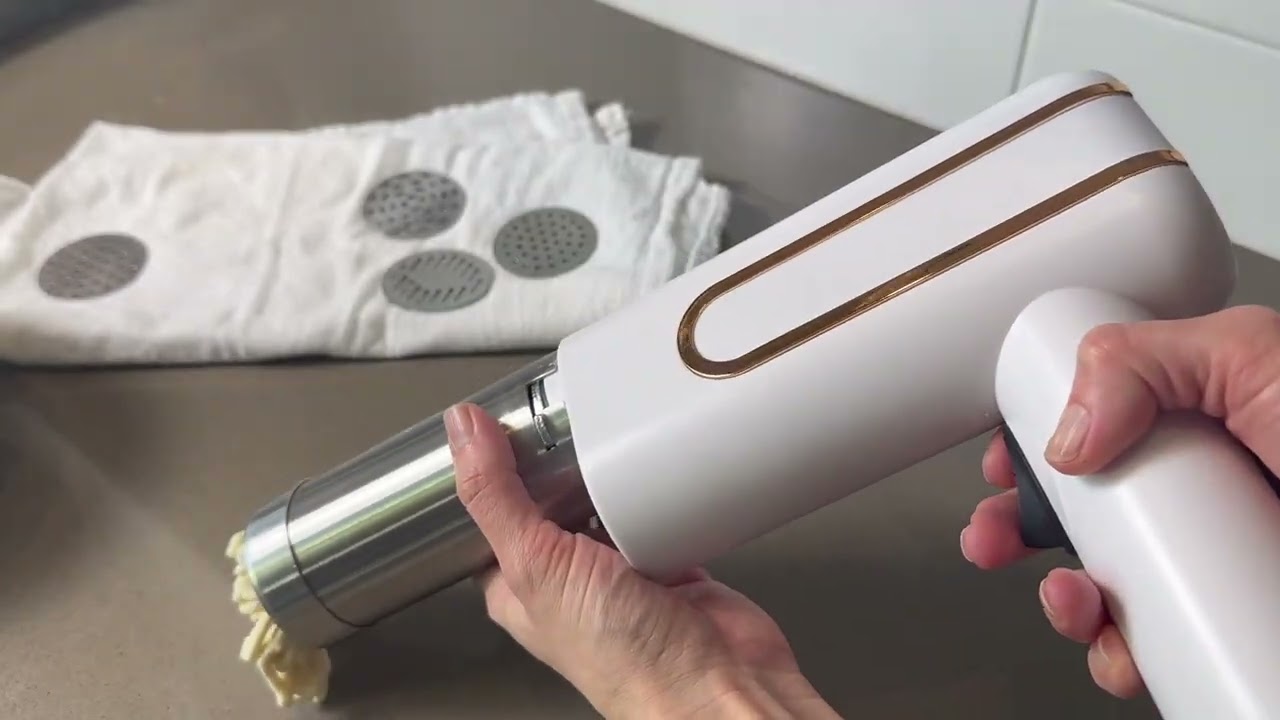 5-in-1 Cordless Electric Pasta Maker | Handheld Automatic Noodle & Spaghetti Press