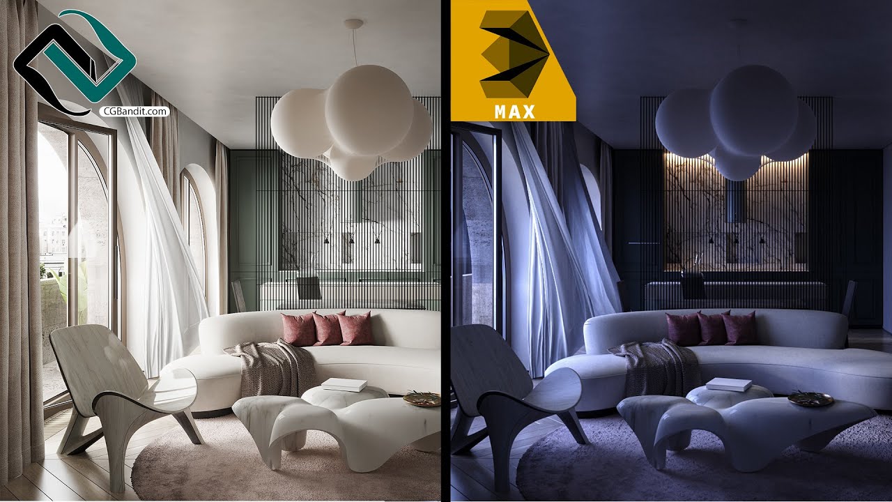 Ночной свет в CORONA RENDER и 3D MAX.