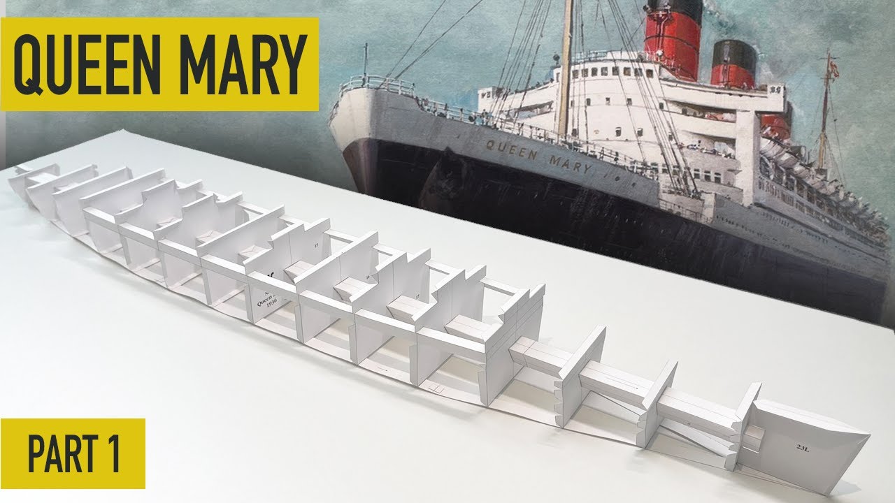 Queen Mary Paper Model 1
