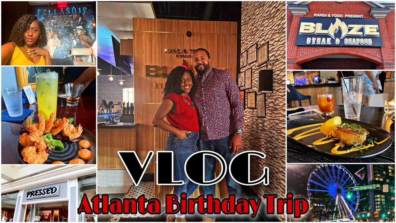 Atlanta VLOG | @Cam Newton  Fellaship Cigar Lounge | @KandiOnline  Blaze Steakhouse and Seafood