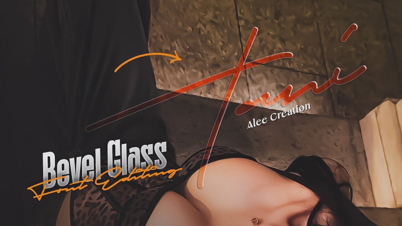 Bevel Glass font like Ps Cc in Phptopea | Glas Font editing by Alee Creation.