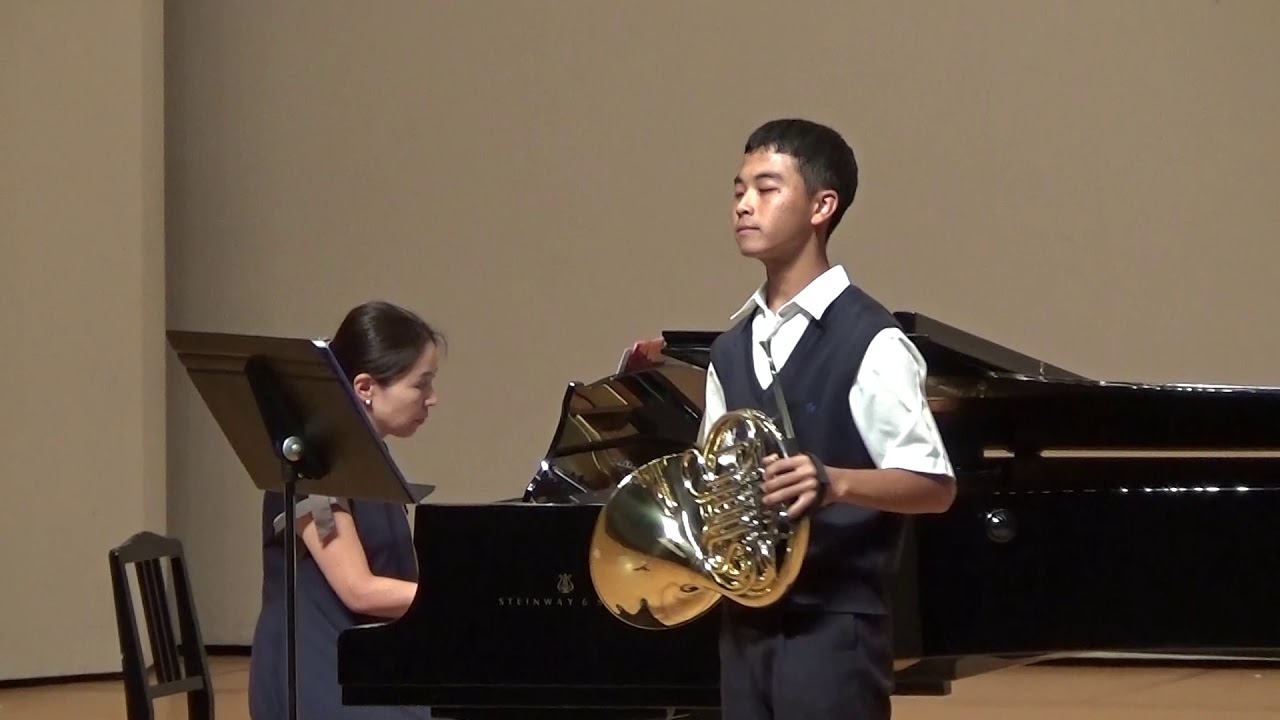 〈ホルン〉全日本ジュニアクラシック音楽コンクール 全国大会 金管楽器部門すべての部 モーツァルト/ホルン協奏曲第三番第一楽章