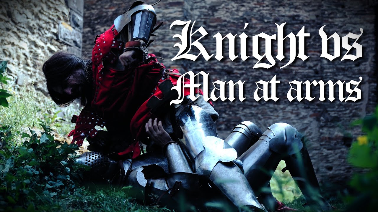 Knight vs Man at Arms | realistic, non-choreographed medieval combat: Dequitem vs Dash Rendar