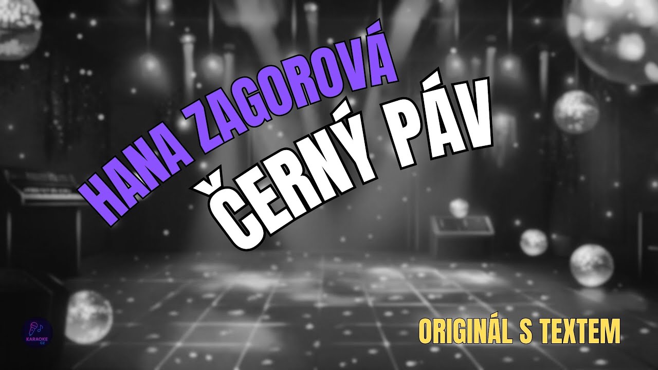 🎤 Hana Zagorová – Černý páv | Originál s textem 🎶