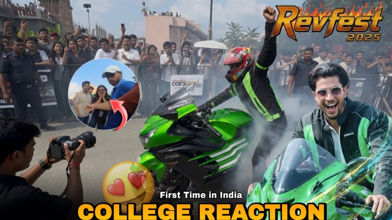 Taking My SUPERBIKE Kawasaki Zx14r College RevFest 2025🔥😍