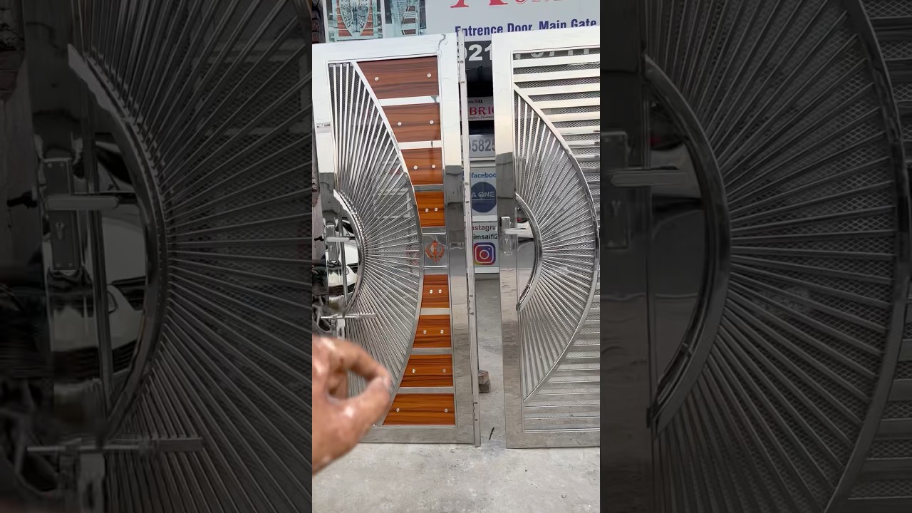 Entrance steel doors design #gate