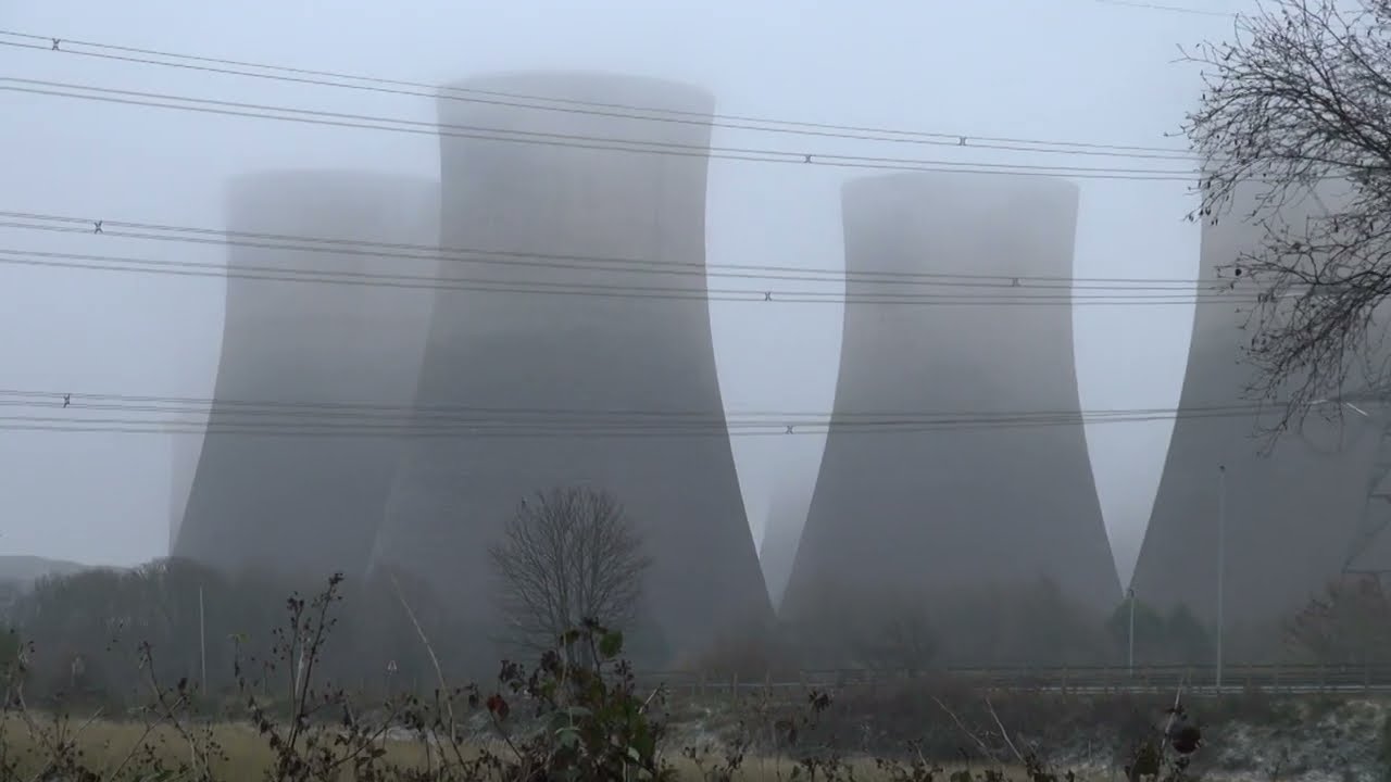 Fiddlers Ferry Power Station cooling tower demolition
