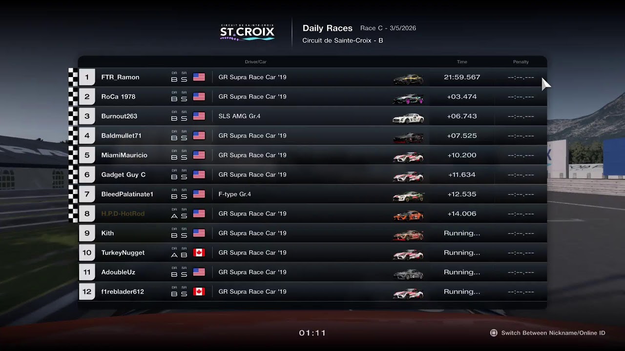 LIVE-GT7/ P.16-Podium Challenge. Race C.