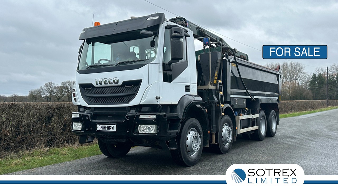 For Sale - New Stock From Sotrex: Iveco AD340T 8 X 4 Tipper with Grab