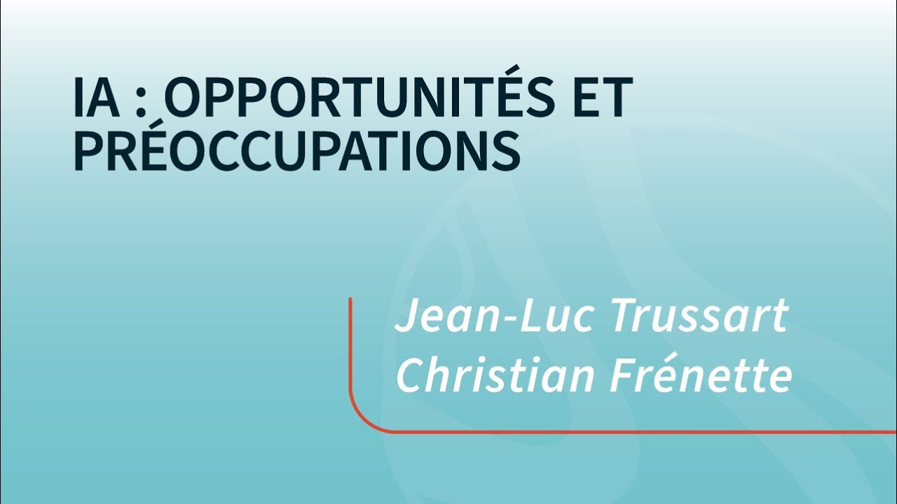 Colloque pédagogique 2024 - Intelligence artificielle : opportunités et préoccupations