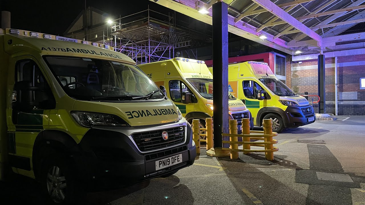 14 Ambulances Queueing at Blackpool Victoria Hospital!!! 🚑🚑🚑 Insane!