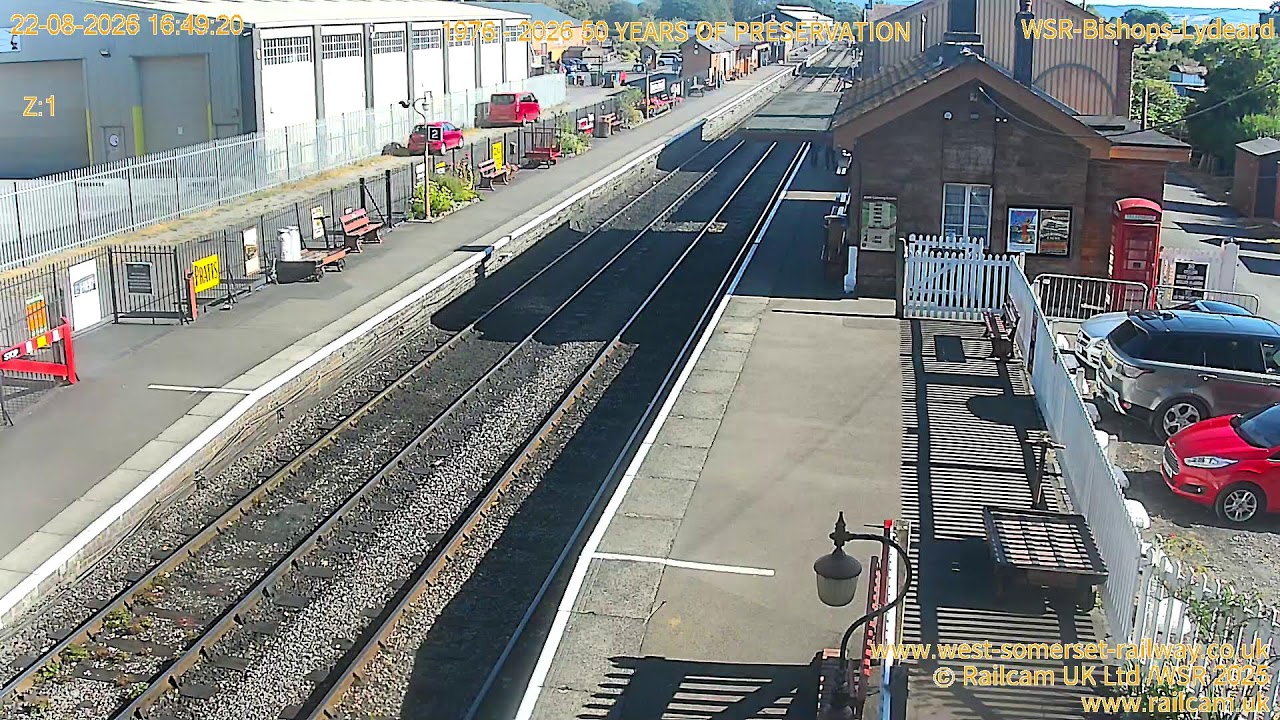WSR - Bishops Lydeard, West Somerset Railway, Somerset UK | Railcam LIVE