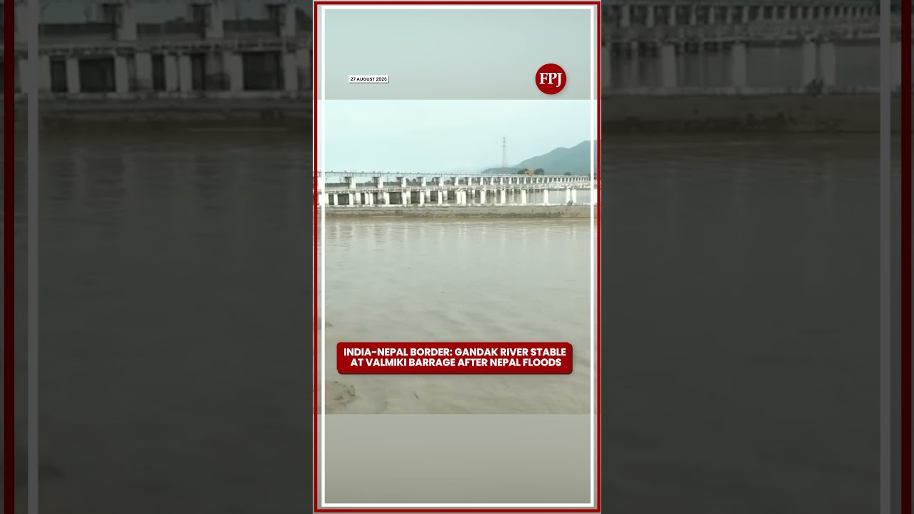 India Nepal Border Gandak River Stable At Valmiki Barrage After Nepal Floods