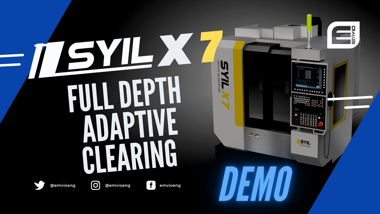 SYIL X7 CNC Mill, Deep adaptive cutting at high speeds