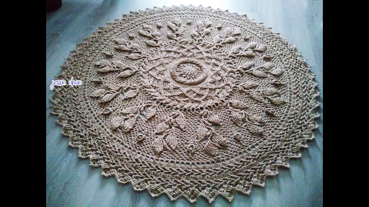 crochet home rug #154/tapete de mandala de crochê/tappeto mandala all'uncinetto/домашний коврик