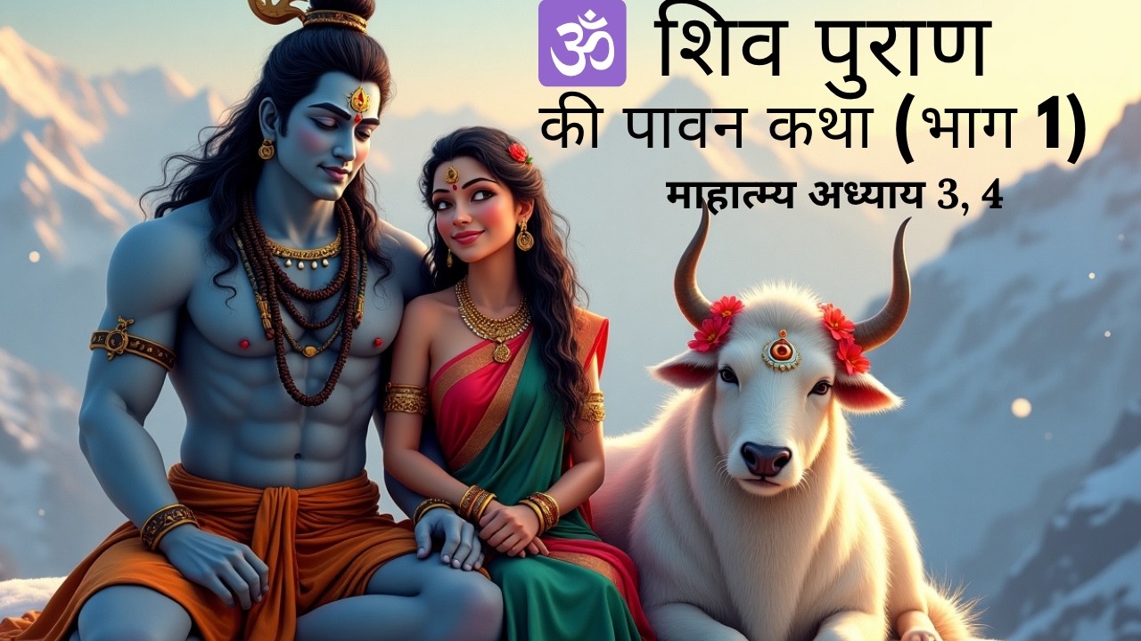 Shiv Mahapuran Mahatmya Adhyay 3–4|महत्व, कथा और पूजा का रहस्य| शिव महापुराण माहात्म्य की पवित्र कथा