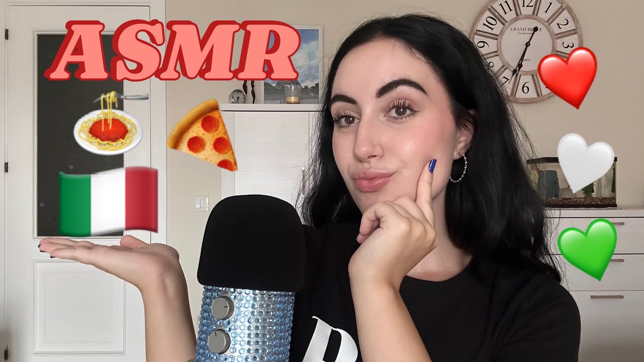 ASMR // SPANISH GIRL TRIES TO SPEAK ITALIAN😅🤭🇮🇹🍕🍝💚🤍❤️ #asmr