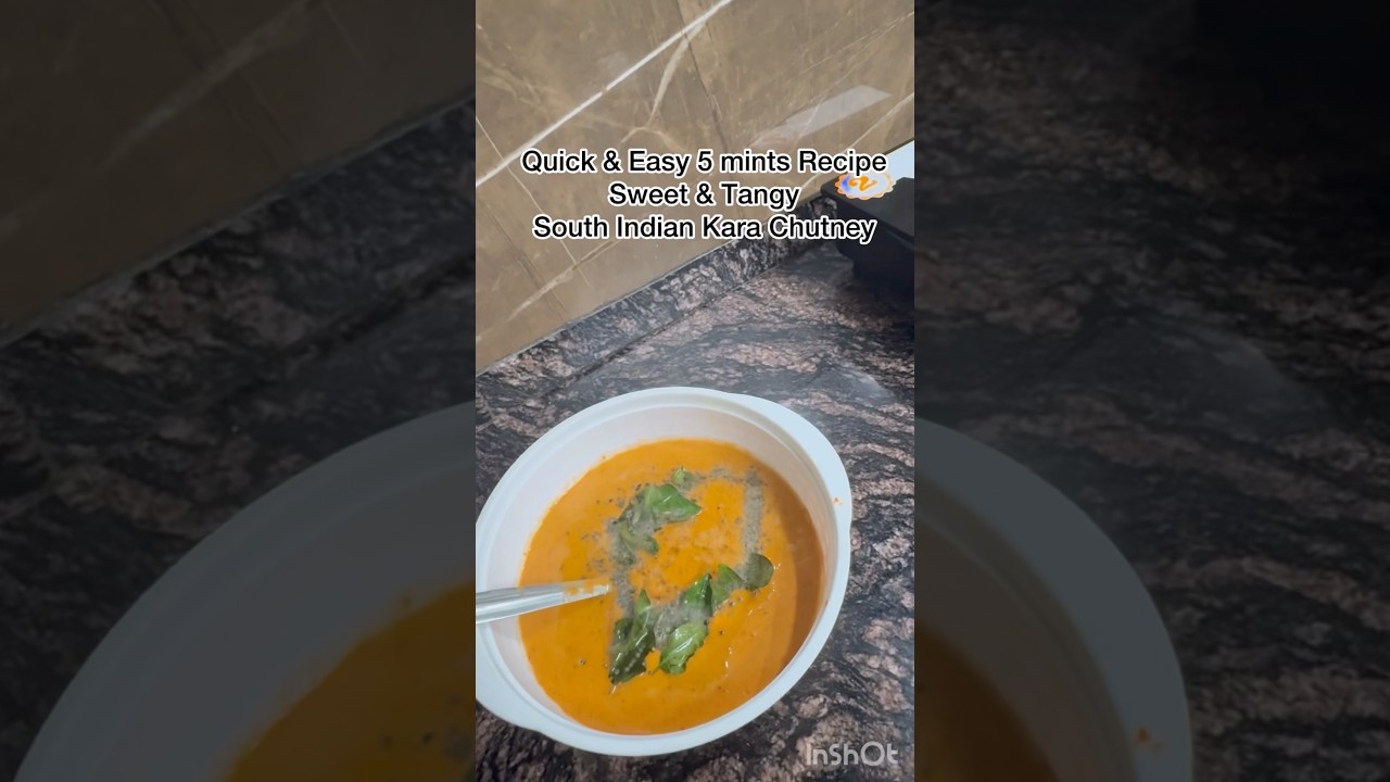 The SECRET Red Chutney (No Coconut!) 🌶️South Indian Kara Chutney Recipe -⁠5-Minute Recipe❤️