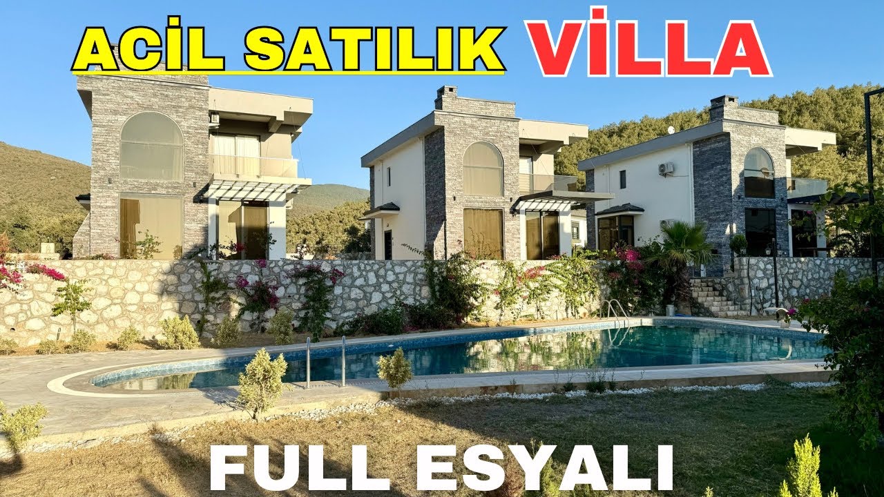 Didim Akbükte Denize Yakın Muhteşem Site Harika Villa Üstelik Eşyalı E-882
