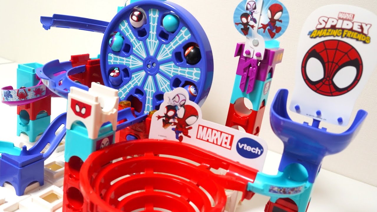 ジェットコースターマーブルランレース MARBLE RUSH! 【VTech】GO-SPYDEY-GO!SET 【MARVEL SPIDEY and his AMAZING FRIENDS】