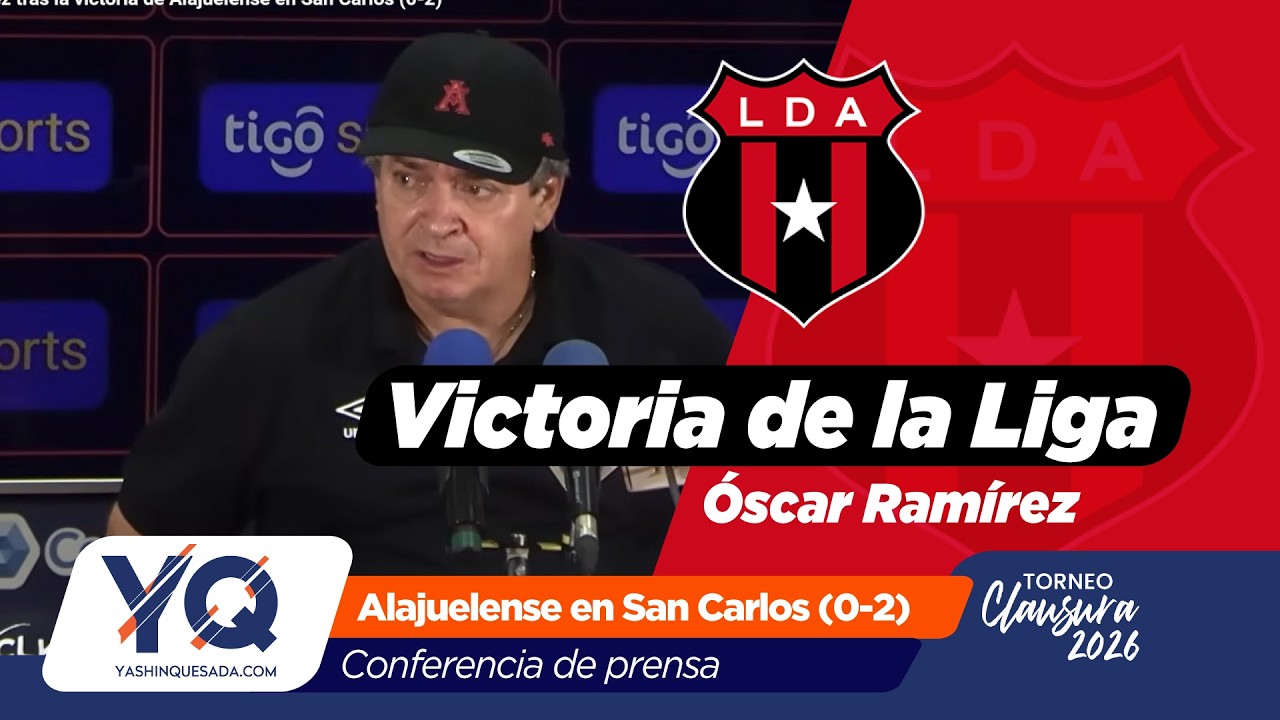 Conferencia de Óscar Ramírez tras la victoria de Alajuelense en San Carlos (0-2)