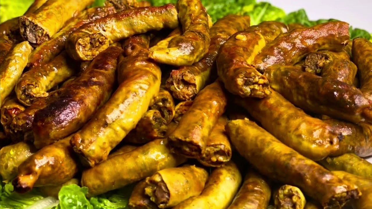 العصبان الليبي فوارغ اكلة شعبية مميزة فى العيد والمناسبات