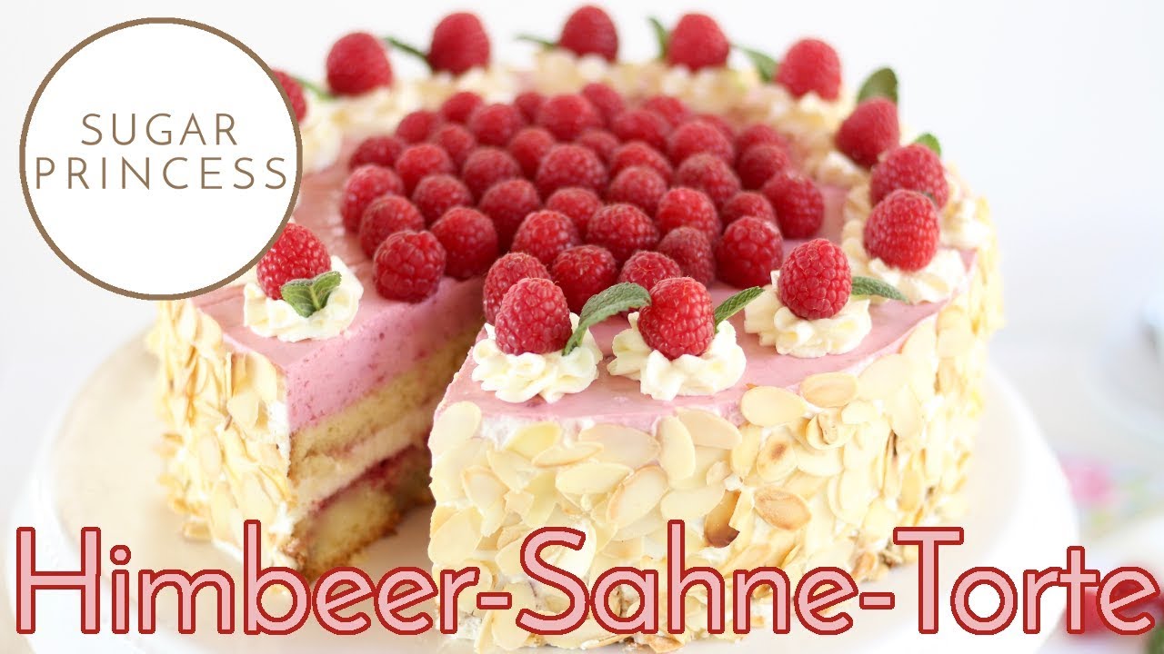 Traumhafte Himbeer-Sahne-Torte - klassisches Rezept | Sugarprincess