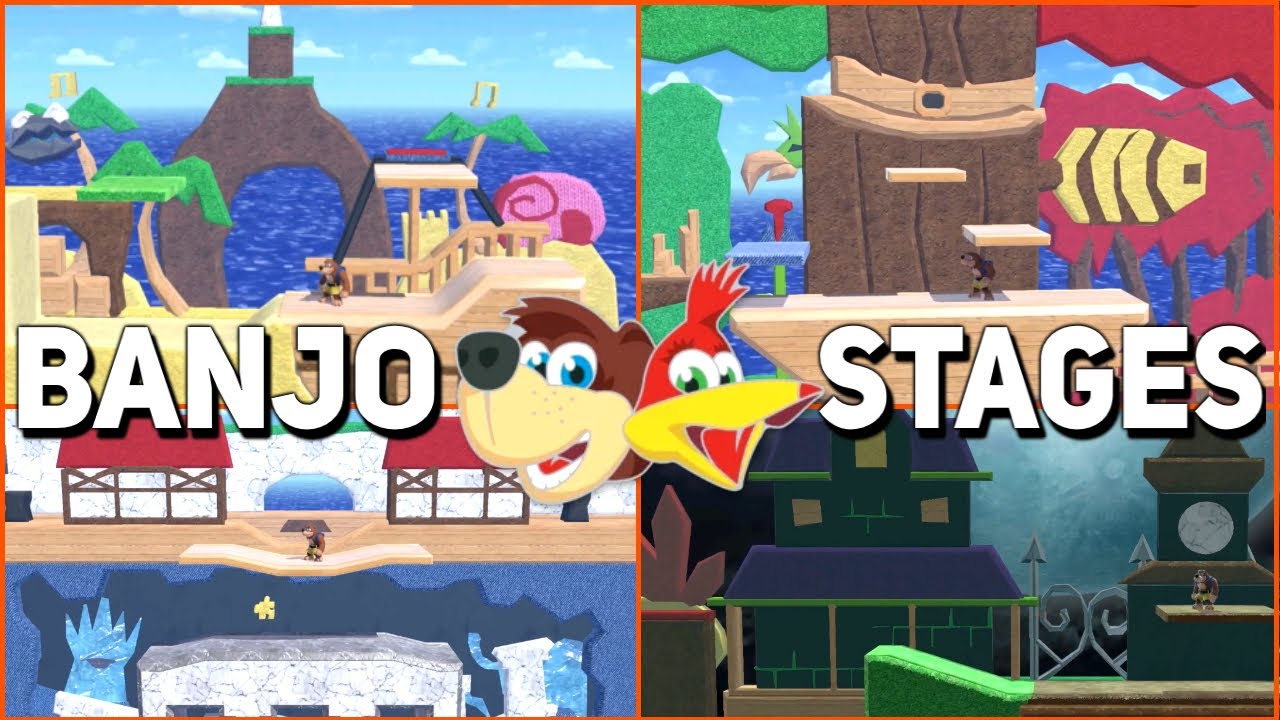 A Bunch of High-Effort Banjo-Kazooie Custom Stages for YOU by me!