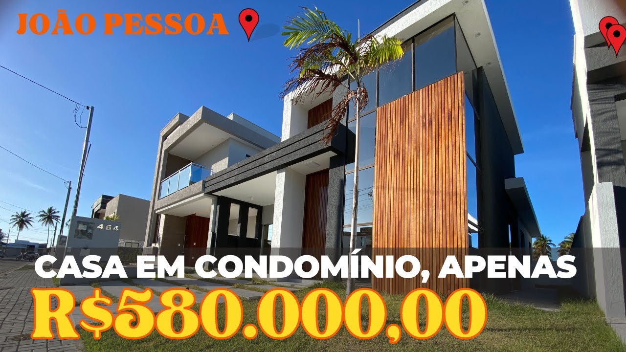 🛑 - VENDIDA - Linda Casa em condomínio fechado em João Pessoa - Paraíba