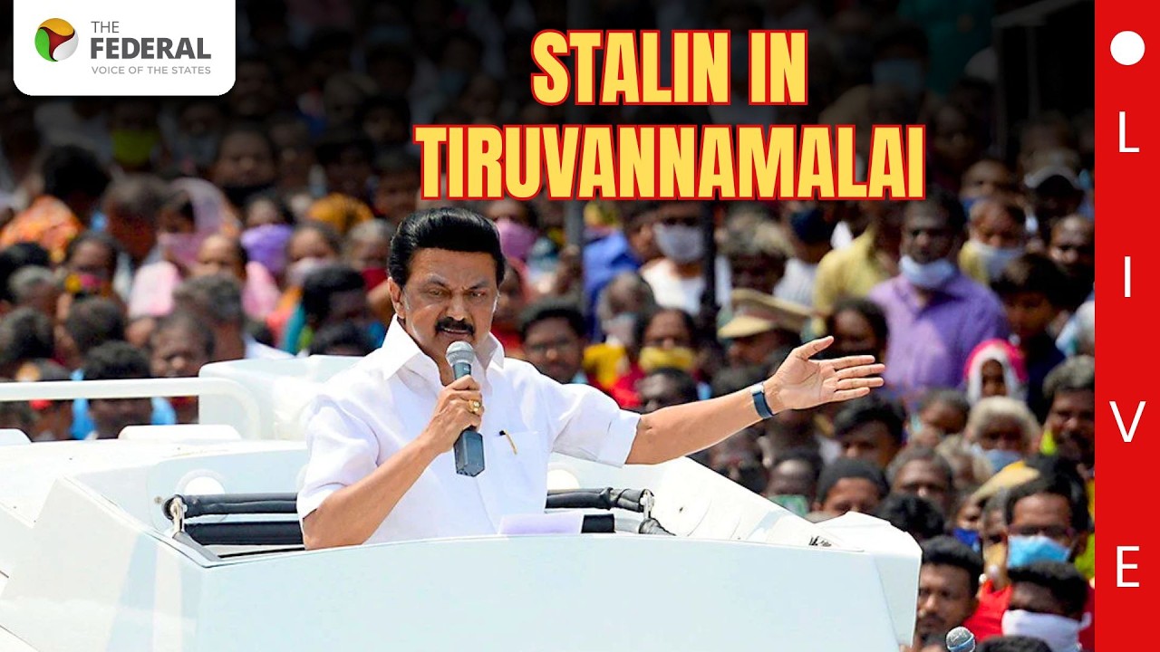 LIVE: M.K. Stalin Campaigns in Thiruvannamalai | DMK Rally | TN Election