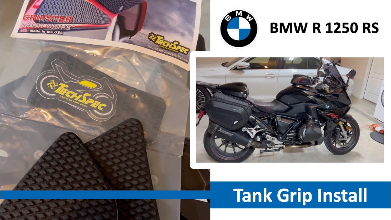 BMW R 1250 RS - TechSpec Tank Grips Install