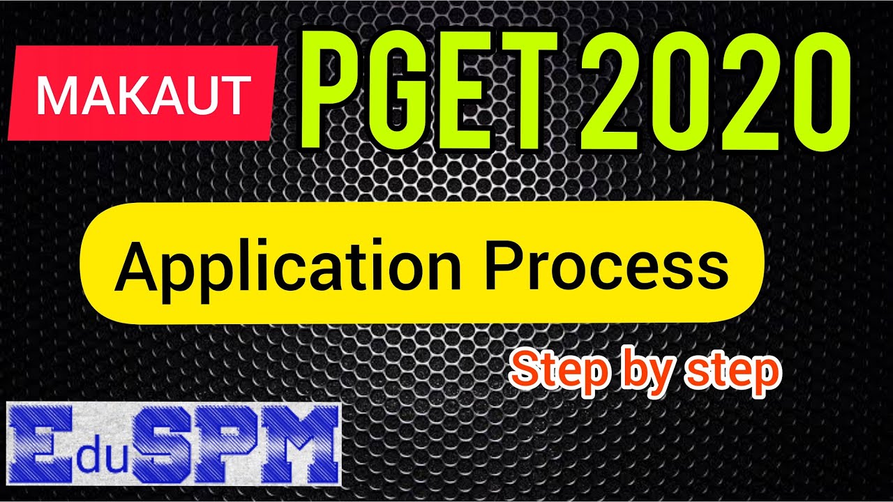 PGET 2020 | PGET 2020 Application Process step by step | MAKAUT PGET 2020 by EduSPM