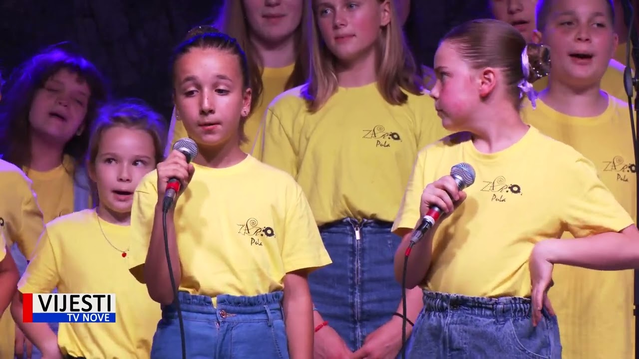 Vijesti TVN - Povodom 33 godine postojanja dječji zbor Zaro održao koncert na pulskom Kaštelu