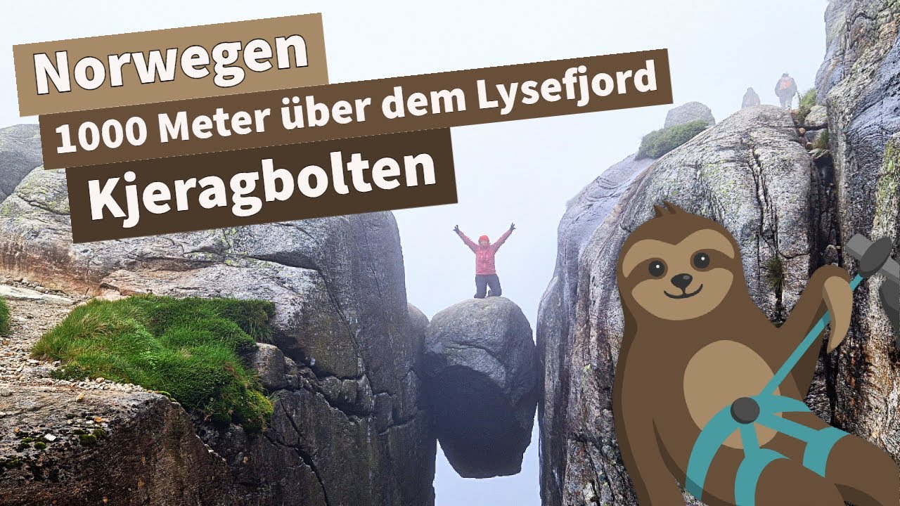 1000 Meter über dem Lysefjord | Kjeragbolten | Norwegen