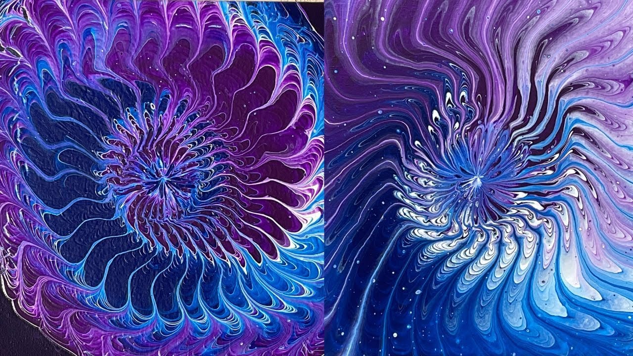 Nautilus Pour Experiment-Twice!~ Fluid Art Inspired by Nate Bright