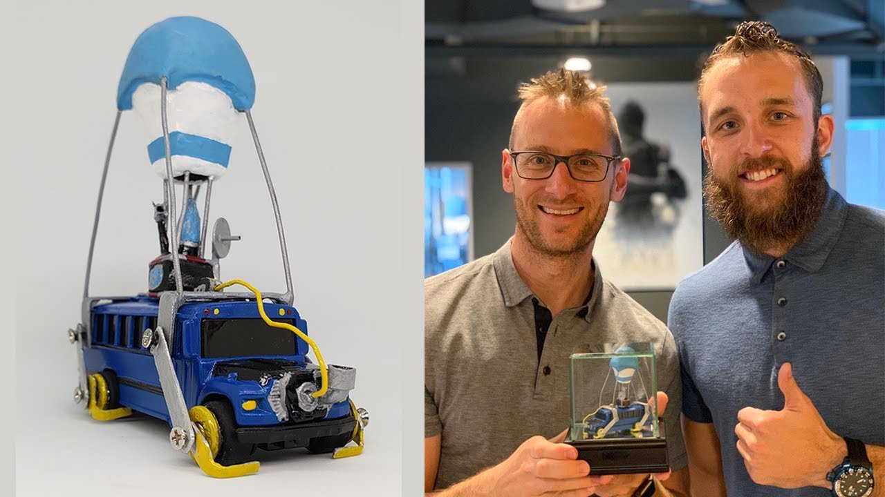 Delivering my Custom Fortnite Battle Bus to Epic Games!