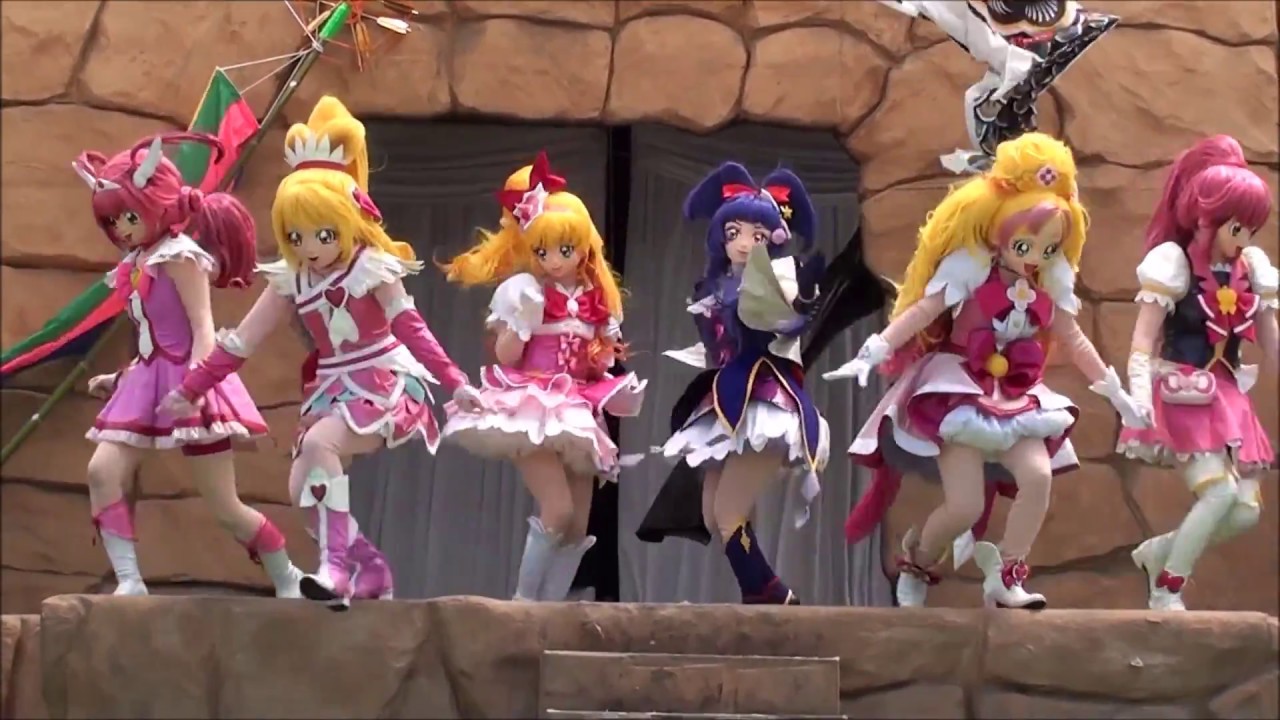 よみうりランド プリキュアオールスターズ 歴代プリキュア4人と夢のコラボショー