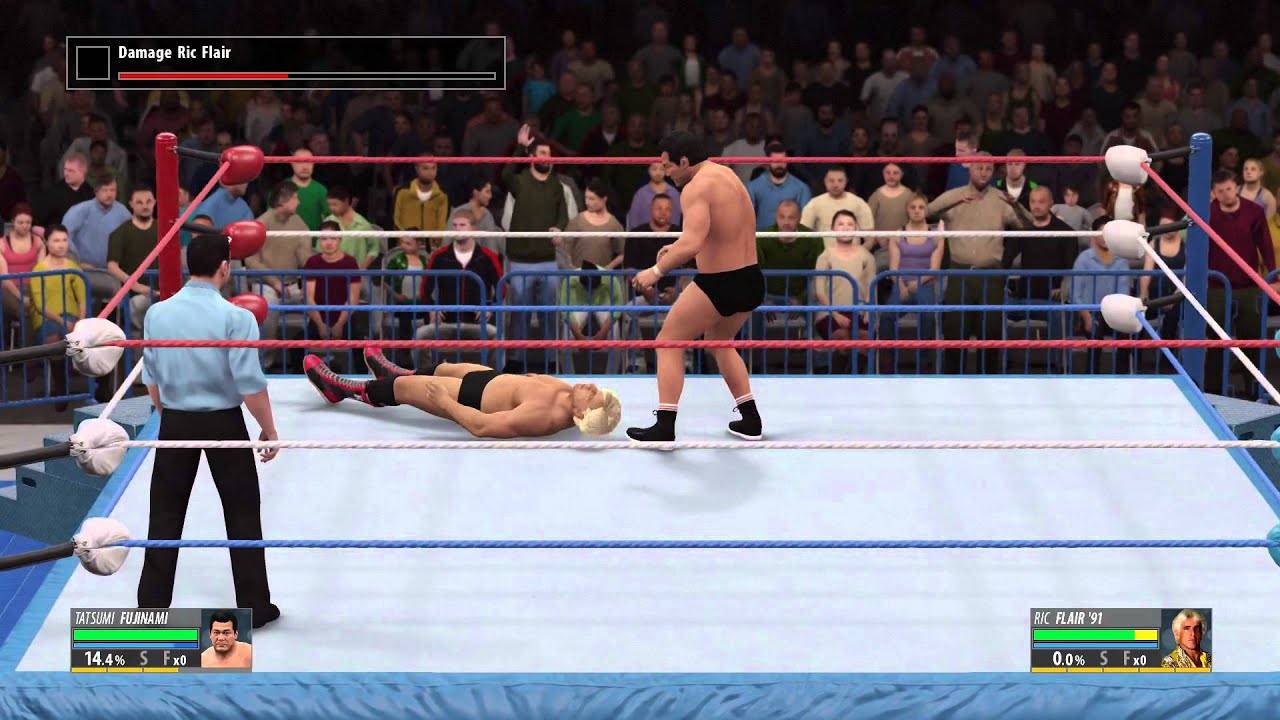 WWE 2k16 Hall of Fame Showcase Tatsumi Fujinami vs Ric Flair