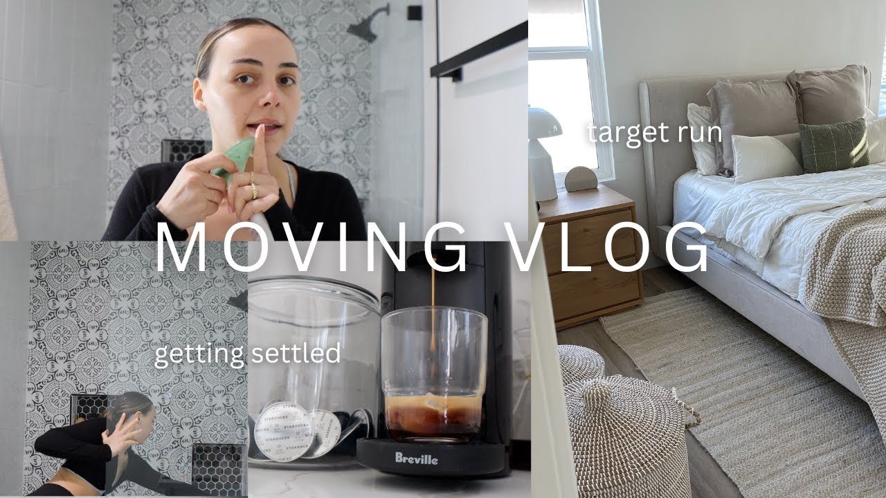 FIRST DAY IN THE NEW HOUSE: getting my life together, grocery haul, deep cleaning & organizing
