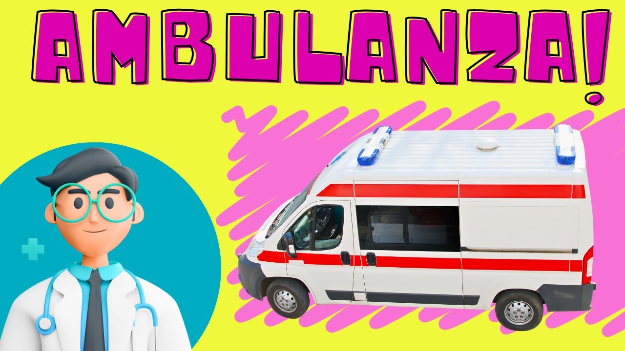 SCOPRIAMO L AMBULANZA-Come è fatta un ambulanza-video educativi per bambini #ambulanza #sirene