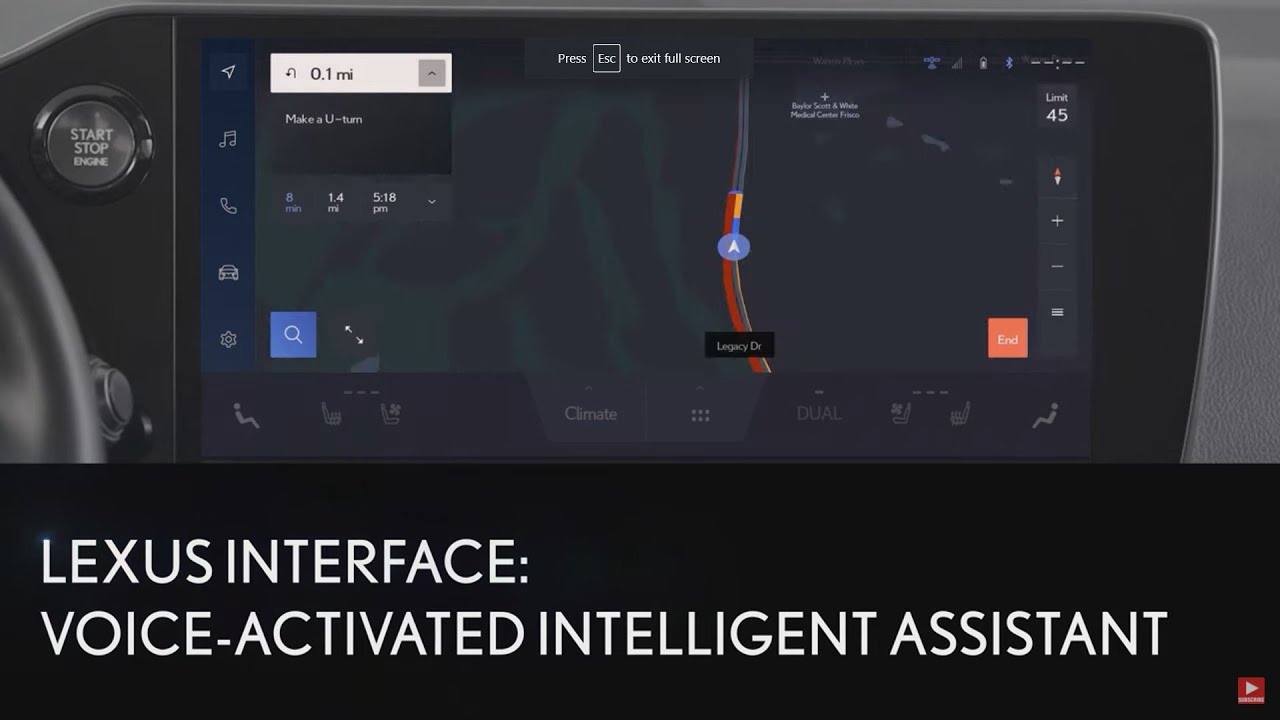 Lexus Interface Multimedia System - Voice Command Intelligent Assistant