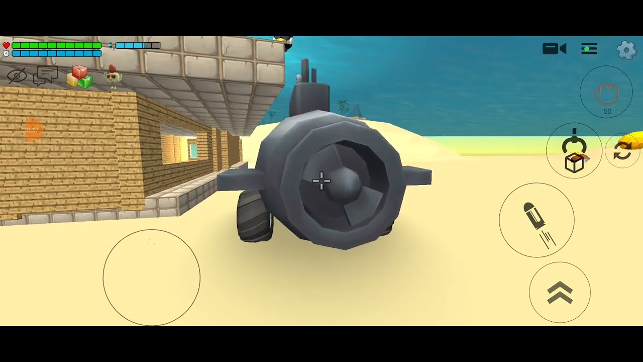 fizemos um submarino para ficar debaixo da água e isso aconteceu