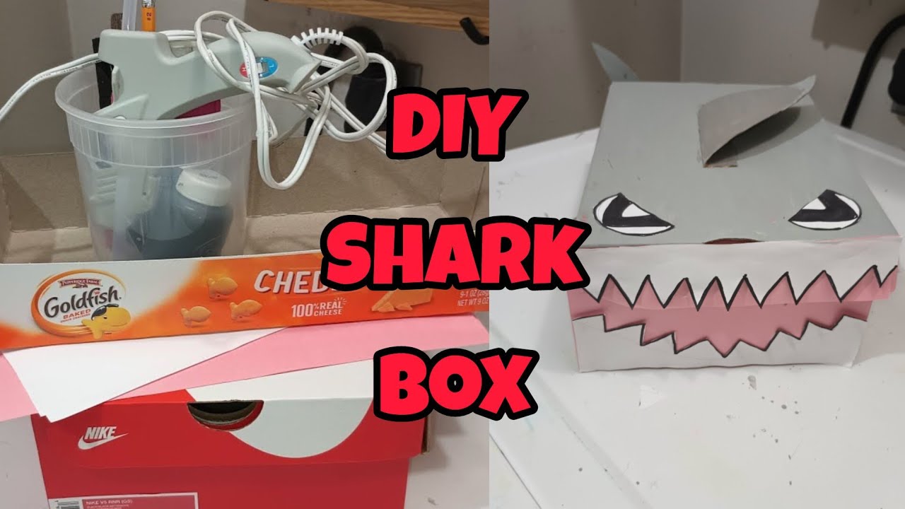 Коробочка ко Дню святого Валентина своими руками | Коробочка в виде акулы | Дешевый и простой про...