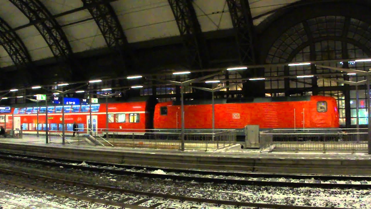 Bombardier bilevel rail car + DR Class 243 with motor sound by Sachsenwerk