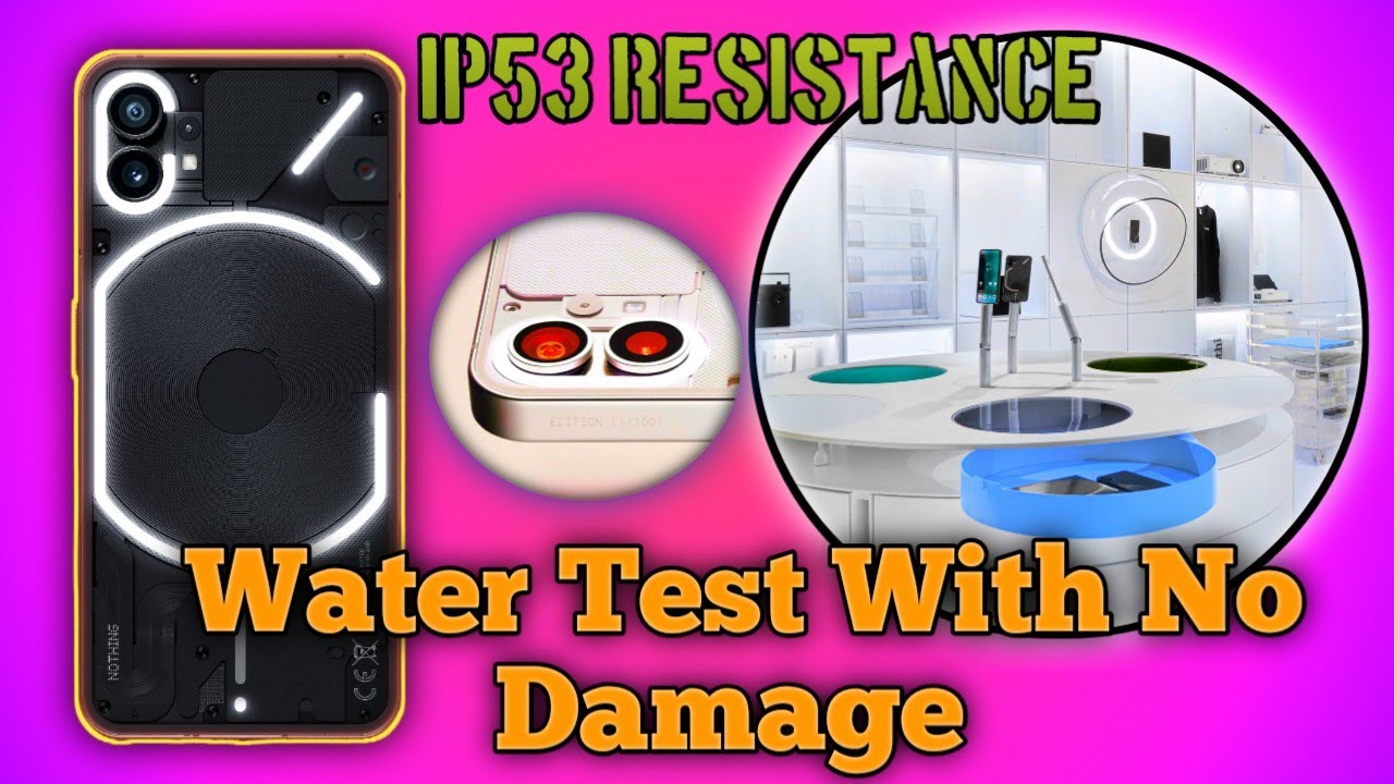 Nothing Phone (1) Water Drop Test 💦